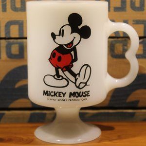Vintage Mickey Mouse Milk Glass Coffee Cup. $ 1/2 Tall